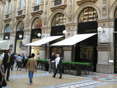 Shopping in Milan Italy