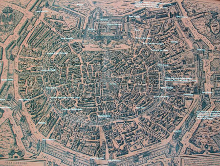 Historical Map of Milan Italy