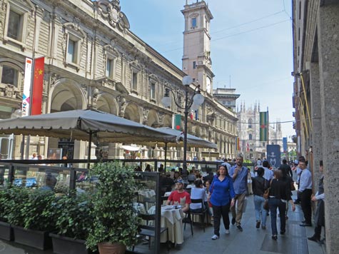 Via Mercanti in Milan Italy